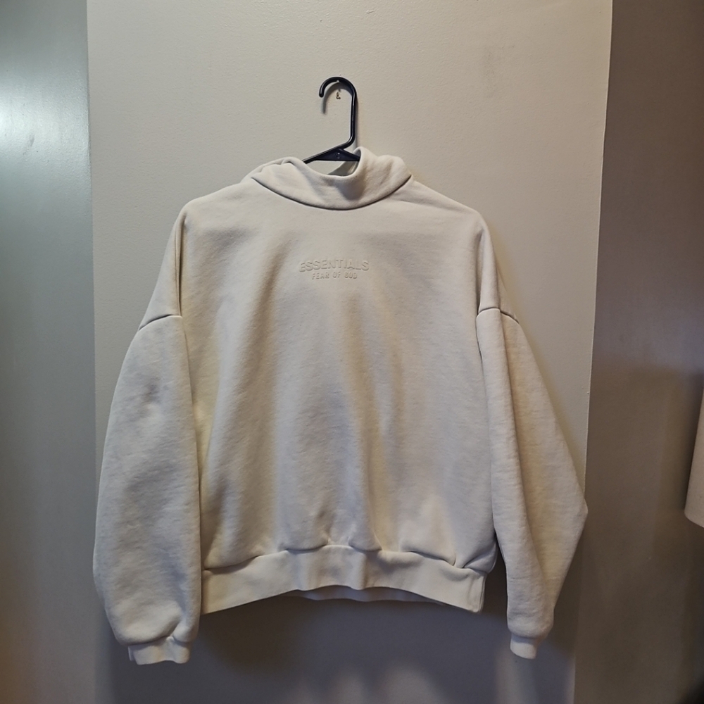 Fear of God Essentials Cloud White Dancer Hoodie Size Small